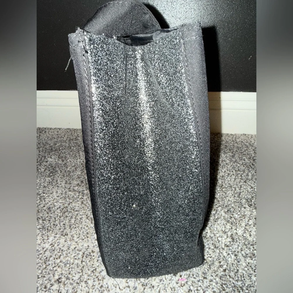 Coach perfumes black canvas sparkle tote
